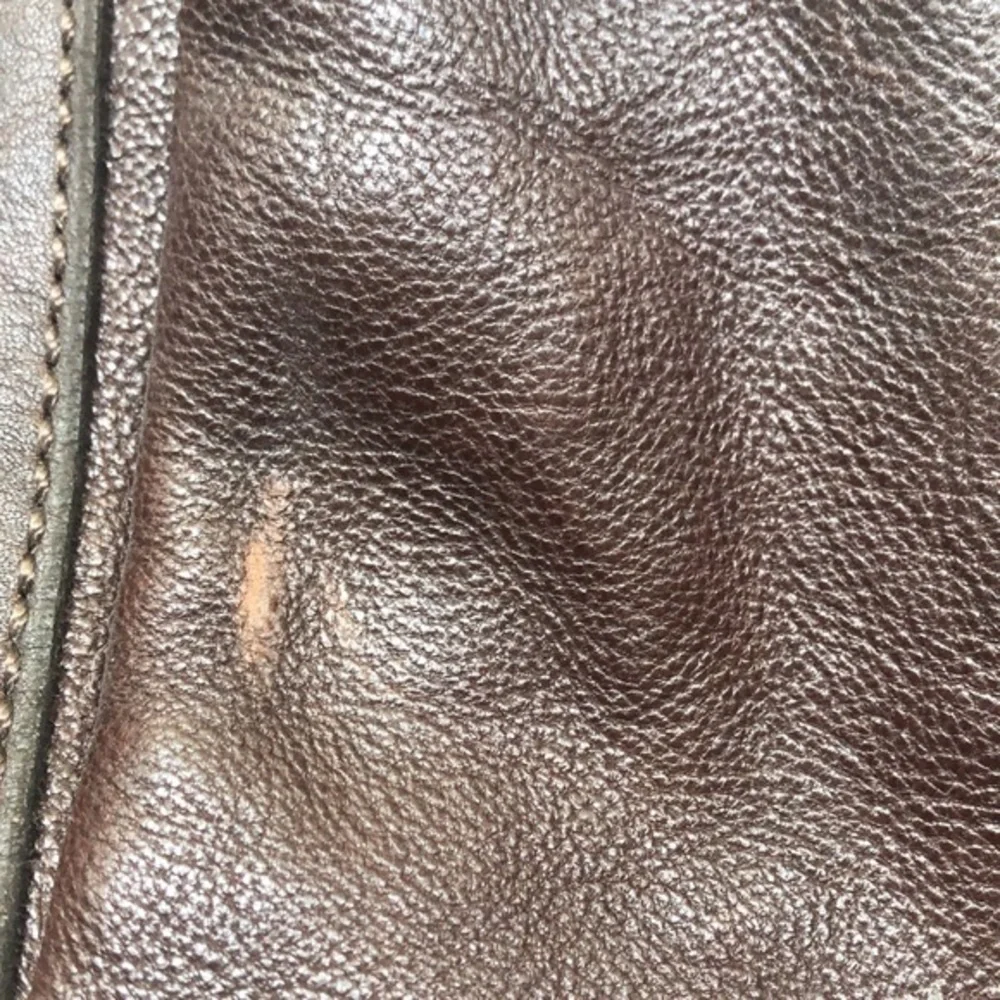 Fossil Brown Leather Briefcase Messenger Travel Crossbody Bag Double handle